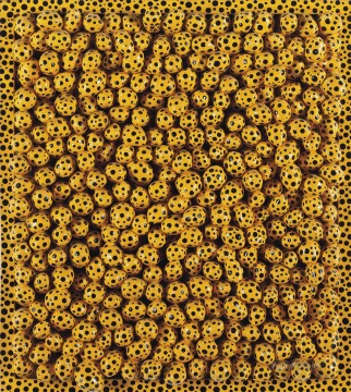 Yayoi Kusama Painting - Yellow Dots A Yayoi Kusama Pop art minimalism feminist